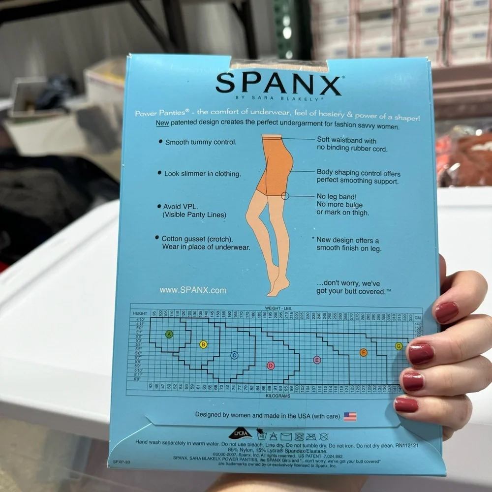 SPANX Power Panties Performance Underwear Size  G Slims Tummy Thighs Rear